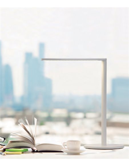 Lámpara de escritorio Matrix LED – Luxcambra – Diseño minimalista en blanco o negro