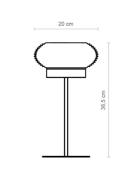 Lámpara de mesa Niuet – Luxcambra – Pantalla de mimbre natural, altura: 36,5 cm