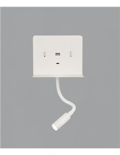 Aplique de Pared Calma - ACB - Lámpara para lectura con USB 2