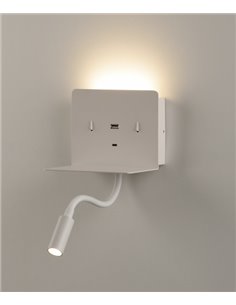 Aplique de Pared Calma - ACB - Lámpara para lectura con USB