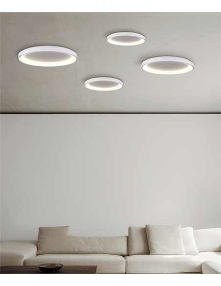 rev-Plafón de Techo Grace - ACB - Plafón redondo LED regulable, color blanco