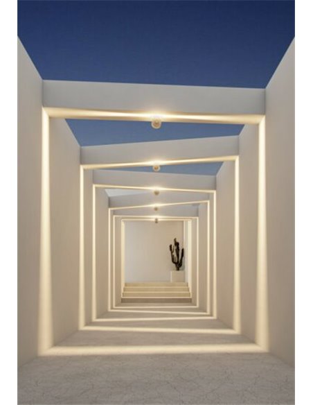 Lámpara de exterior Nik – Beneito & Faure – Lámpara de aluminio LED 3000K/4000K, IP65