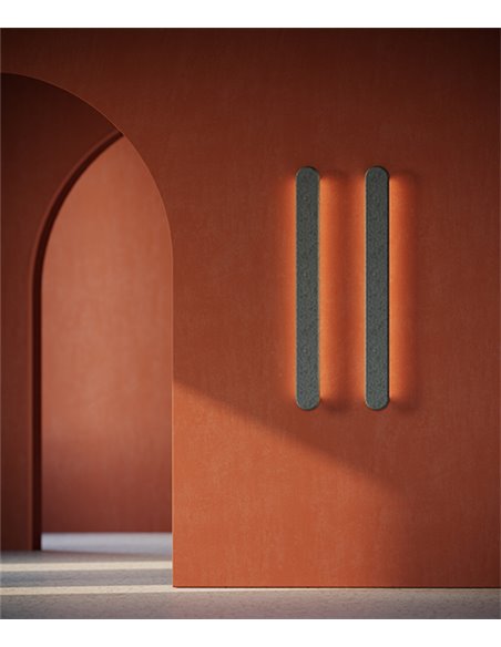 Aplique de pared Kipu – Luz Negra – Lámpara acústica de materiales reciclados PET