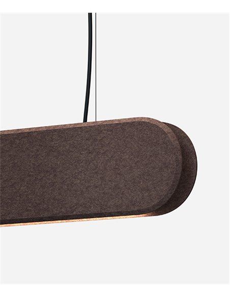 Aplique de pared Kipu – Luz Negra – Lámpara acústica de materiales reciclados PET