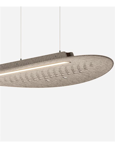 Lámpara colgante Sulay – Luz Negra – Lámpara acústica LED, disponible regulable Push/Dali