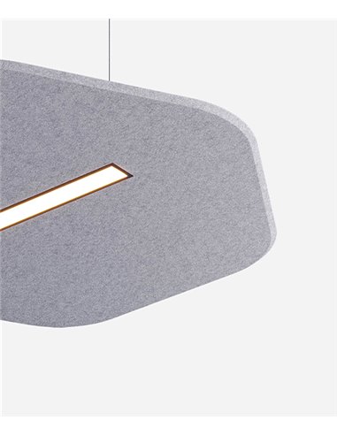 Lámpara colgante Sisa – Luz Negra – Lámpara acústica en varios colores, pantalla de fieltro PET