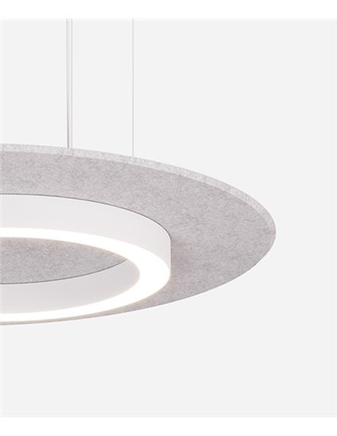 Lámpara colgante Siwi – Luz Negra – Disponible en 2 tamaños, lámpara acústica en 5 colores, pantalla de fieltro PET