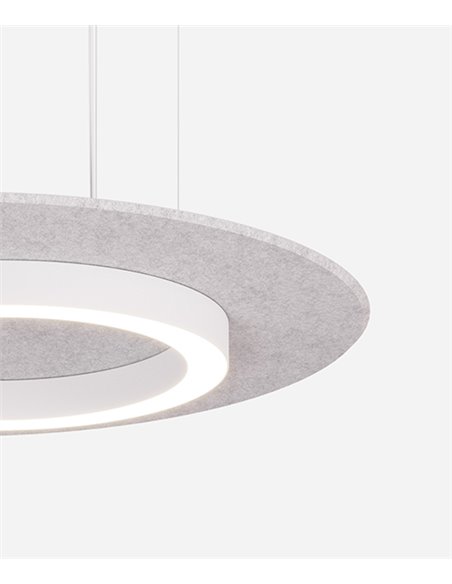 Lámpara colgante Siwi – Luz Negra – Disponible en 2 tamaños, lámpara acústica en 5 colores, pantalla de fieltro PET