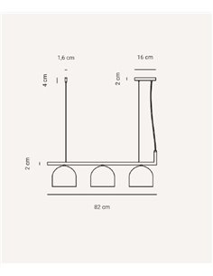 Lámpara colgante Camila – Fokobu – Lámpara de techo lineal de 3 luces 2