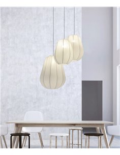 Lámpara colgante Cactus – Fokobu – Pantalla de licra, disponible en 3 tamaños
