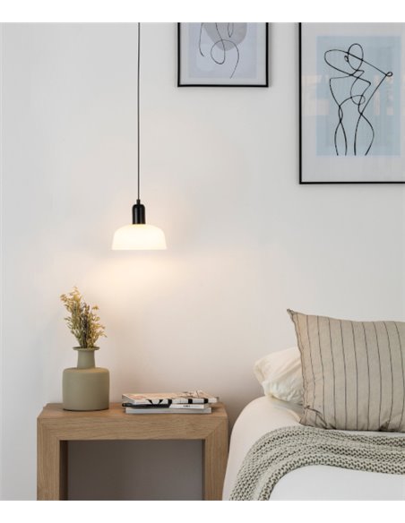 Lámpara colgante Tatawin - Faro – Estilo vintage disponible en blanco o negro