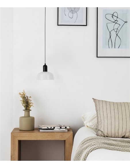 Lámpara colgante Tatawin - Faro – Estilo vintage disponible en blanco o negro