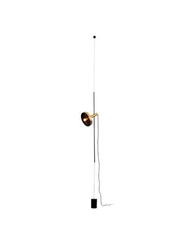 Lámpara colgante y de pie Whizz - Faro - Diseño industrial en negro y dorado