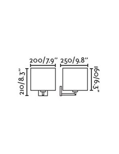 Aplique de pared Sahara – Faro – Lámpara moderna con lector, 2 interruptores 2