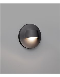 Aplique de pared Brow – Faro – Lámpara de exterior LED, acabado blanco o gris oscuro