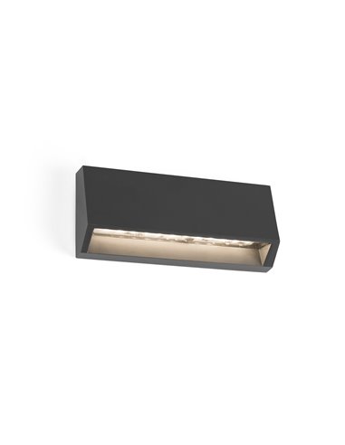 Aplique de pared de exterior Must – Faro – Lámpara moderna en gris oscuro, disponible en 3 tamaños