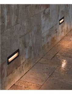 Empotrable de pared de exterior Nat – Faro – Diseño moderno horizontal, lámpara LED