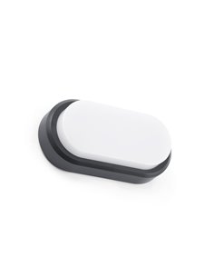 Aplique de pared Fred – Faro – Lámpara de exterior LED, disponible en blanco o gris 2