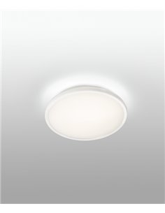 Plafón de techo Ami – Faro – Lámpara LED en blanco o níquel