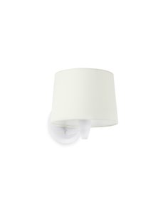 Aplique de pared Conga – Faro – Lámpara decorativa, pantalla de tela 2