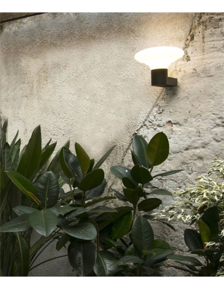Aplique de pared de exterior Blubs – Faro – Gris oscuro, IP44