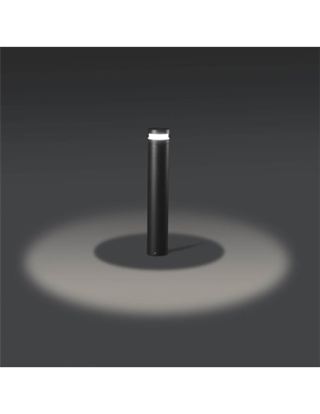 Lámpara baliza para exterior Bast – Faro – Lámpara de aluminio, LED SMD 3000K, 95 cm