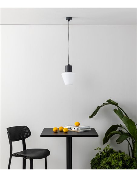 Colgante de exterior Mistu – Faro – Gris oscuro, IP44