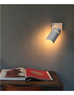 Aplique de pared Smile – Faro – Orientable, Blanco/Negro