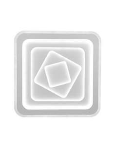 Plafón de techo Rado – AJP – Lámpara minimalista cuadrada LED, acabado blanco 2