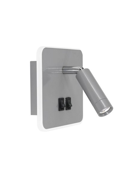 Aplique de pared Moragues – AJP – Lámpara LED con lector, doble luz