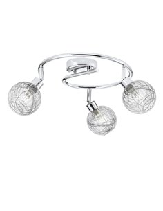 Plafón de techo Rolo – AJP – Lámpara de metal y cristal, 3 luces 2
