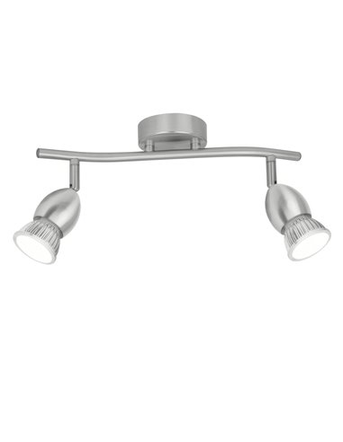Lámpara regleta de techo Bala – AJP – Lámpara con 2 luces orientable