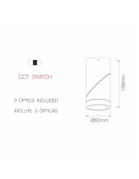 Foco de techo Plus – Beneito & Faure – Lámpara con luz dirigible LED
