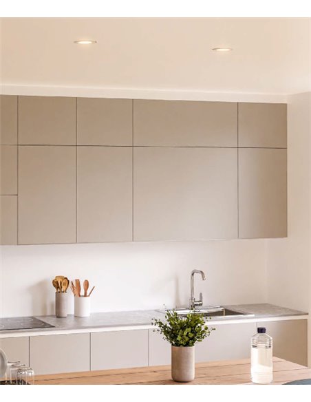 Lámpara downlight empotrable Hide – FORLIGHT – Lámpara de aluminio blanca, LED 3000K-4000K 