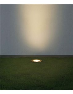 Lámpara de exterior para suelo Incasso – FORLIGHT – Foco de acero inoxidable, LED PRO 3000K, Diámetro: 12 cm