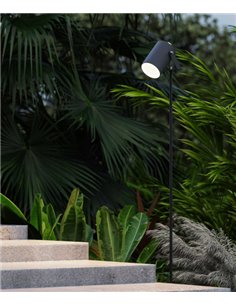 Proyector de exterior Hit - FORLIGHT - Lámpara con estaca negra, IP65