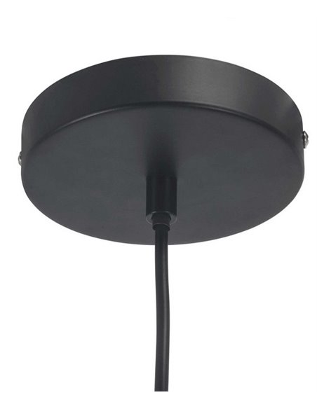 Lámpara colgante Viva - FORLIGHT - Lámpara decorativa de madera clara, Ø 40 cm