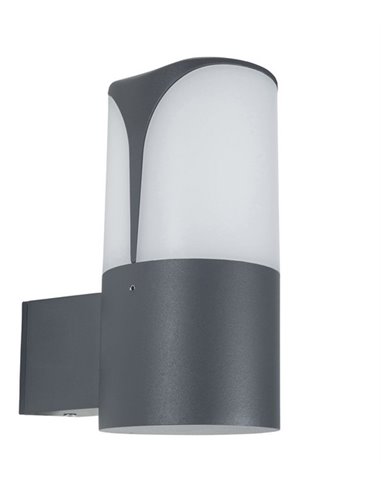 Aplique de pared de exterior Astra - FORLIGHT - Acabado gris oscuro