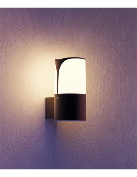 Aplique de pared de exterior Astra - FORLIGHT - Acabado gris oscuro