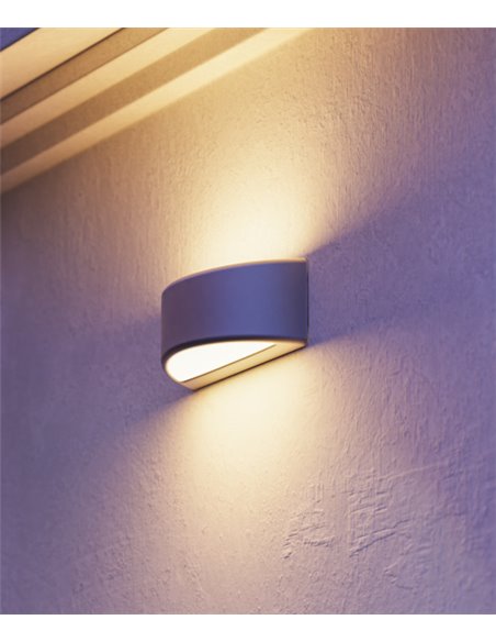 Lámpara de exterior Area - FORLIGHT - Aplique de pared LED, formato circular negro
