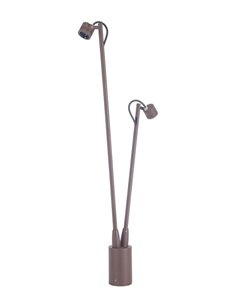 Baliza de exterior Fint - FORLIGHT - Lámpara con dos luces orientables, 70 cm