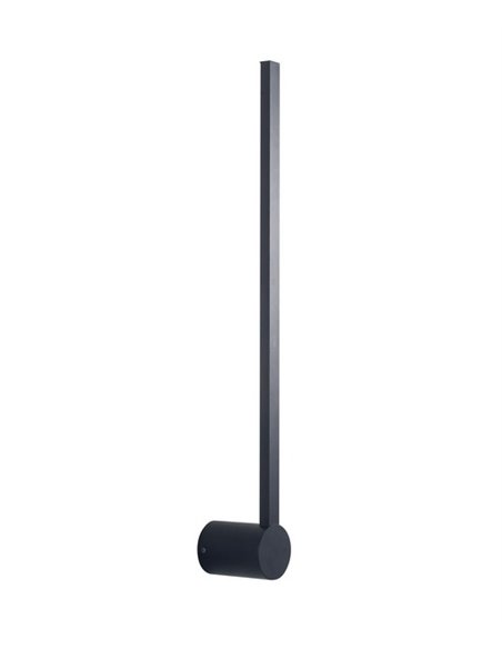 Aplique de pared Passeggio - FORLIGHT - Lámpara minimalista negra LED, IP54