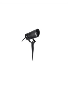 Lámpara con estaca Ousia - FORLIGHT - Lámpara de exterior negra, IP65