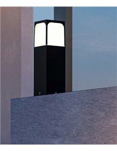 Baliza de exterior Veta - FORLIGHT - Disponible en 3 tamaños, acabado negro