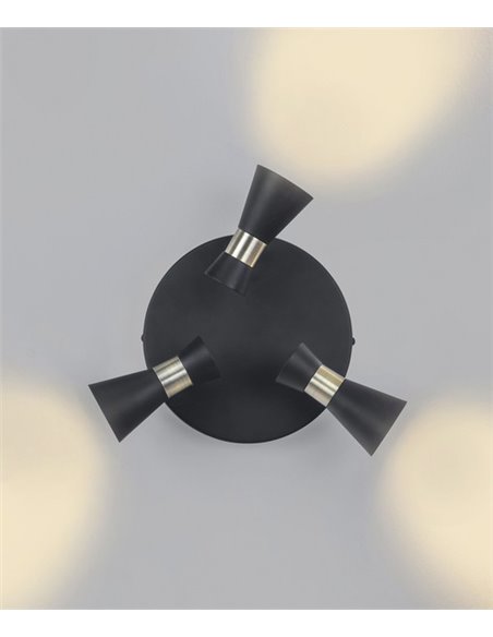 Plafón de techo Eufo - FORLIGHT - Lámpara circular con 3 focos orientables