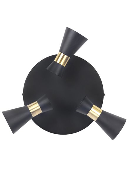 Plafón de techo Eufo - FORLIGHT - Lámpara circular con 3 focos orientables