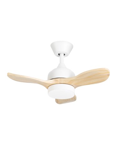 Mini ventilador de techo con luz Calar - FORLIGHT - Motor DC, ventilador LED regulable