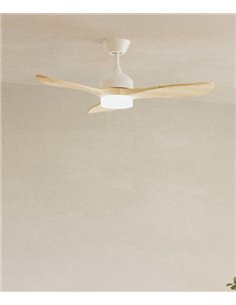 Mini ventilador de techo con luz Calar - FORLIGHT - Motor DC, ventilador LED regulable