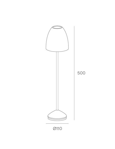 Baliza de exterior Eclipta I - FORLIGHT - Lámpara LED, 50 cm
