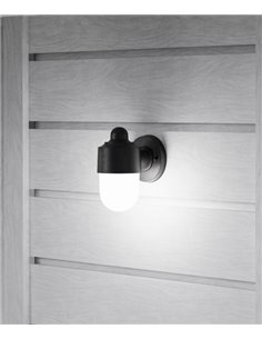 Lámpara de exterior Alan - FORLIGHT - Aplique de pared negro